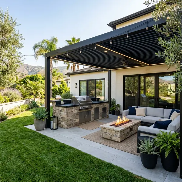 Premium Backyard Patio & Outdoor Kitchen